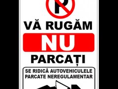 indicator  pentru parcarea interzisa se ridica autovehiculele parcate neregulamentar